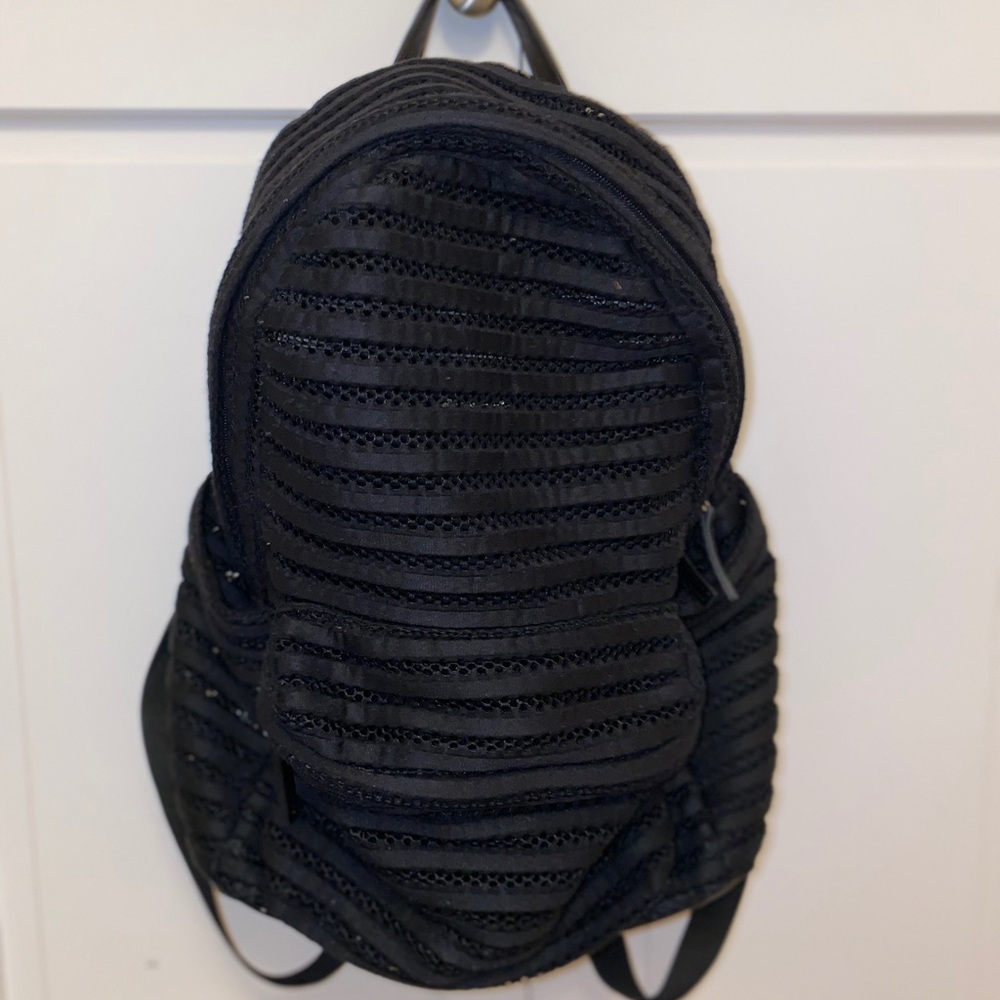 Puzzle Black Mesh Backpack